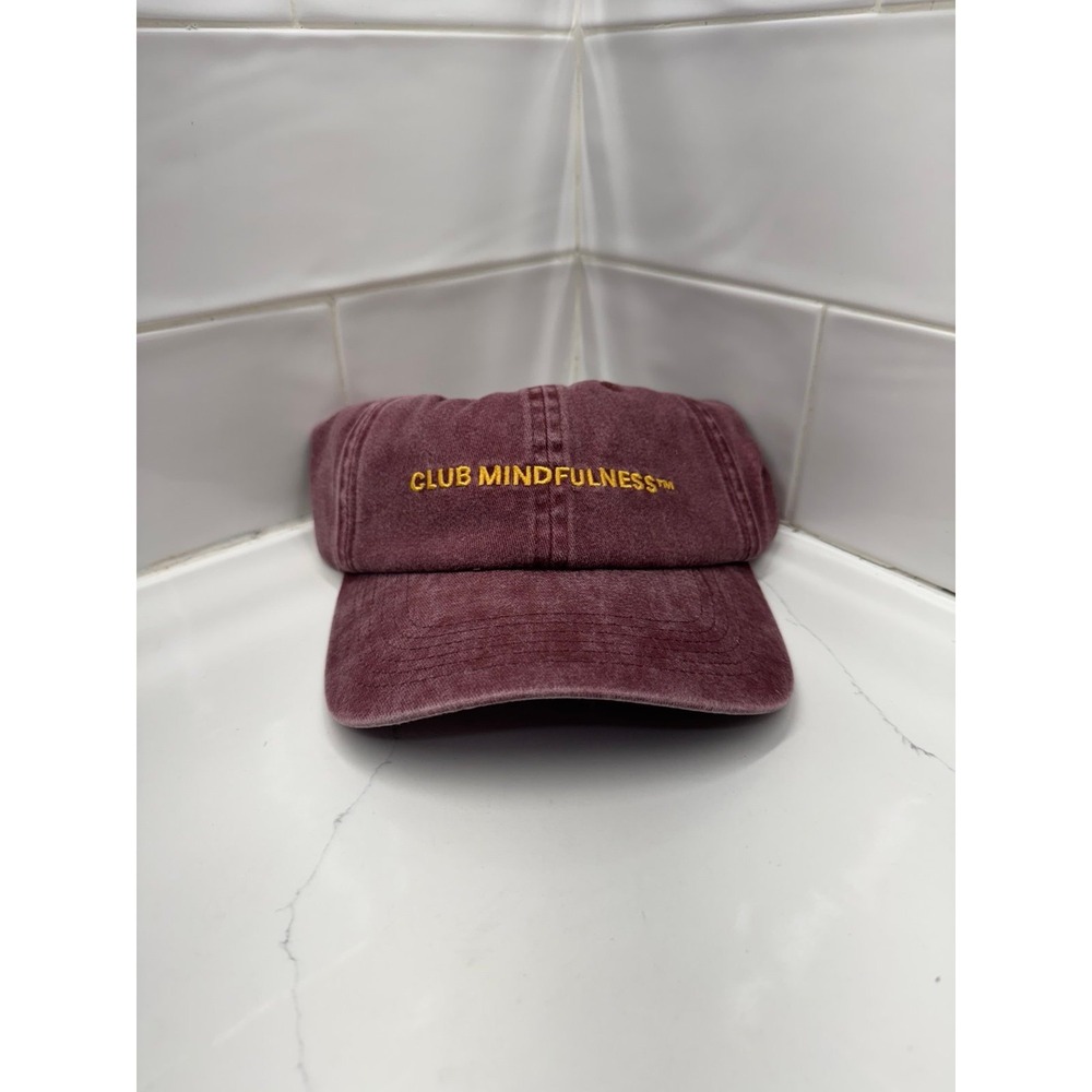 Active After Coffee Club‎ Mindfulness Burgundy Cap NWT